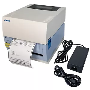 TESTED SATO CT412iTT Thermal Transfer Barcode Label Printer 300 dpi USB Serial - Picture 1 of 18
