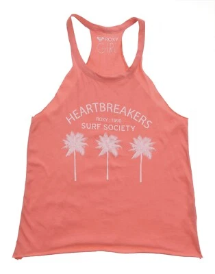 ROXY GIRL ~ ¡Nuevo! Camiseta sin mangas HEARTBREAKERS Suft Society Cutaway Racer para niñas 16 ~ nueva con etiquetas Foto 1 de 2