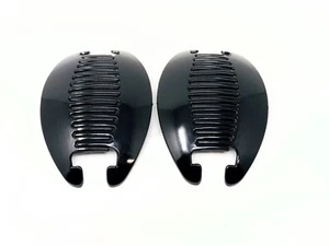 2 set Jumbo Banana Comb Clip Thick Hair Riser Claw Interlocking Jaw Extra . - Picture 1 of 23