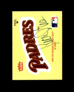 Rick Wise Signed 1986 Fleer Team Sticker San Diego Padres Autographed - Picture 1 of 2