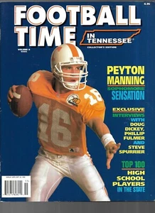 Football Time in Tennessee Magazine (1995) Peyton Manning - Picture 1 of 7