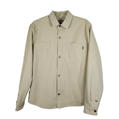 Florence Marine X Men's Small Wind Pro Utility Shirt Jacket Khaki Brown Read - Image 1 of 4