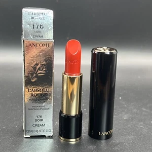 #176 SOIR CREAM ~ Lancôme L’Absolu Rouge Lipstick ( Intense Red) fullsz BNIB - Picture 1 of 18