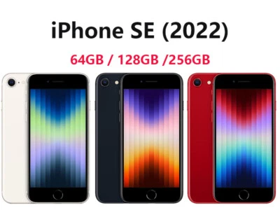 Apple iPhone SE 3rd Gen (2022) 5G 256GB/128GB/64GB IOS Smartphone Einzel-SIM - Bild 1 von 4
