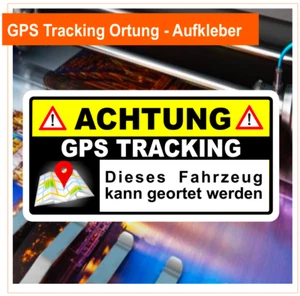 Aufkleber GPS Tracking, AirTag, Ortung, 2 Stück 6x3 cm - Picture 1 of 2