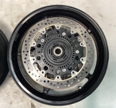 18-22 KAWASAKI NINJA H2 SX SE RUEDA DELANTERA ROTORES RECTOS OEM Foto 1 de 2