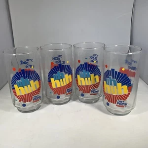 DIET PEPSI Set of 4 Glasses "Uh Huh, You Got the Right One Baby"~5"~Holds 12 oz - Picture 1 of 4
