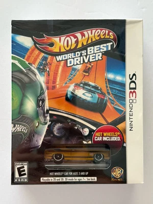Nintendo 3DS - Hot Wheels World's Best Driver w/ Car - New Sealed Big Box - Image 1 of 4