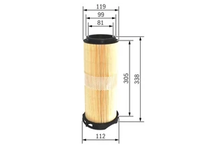 F 026 400 214 BOSCH Air Filter for MERCEDES-BENZ - Picture 1 of 5