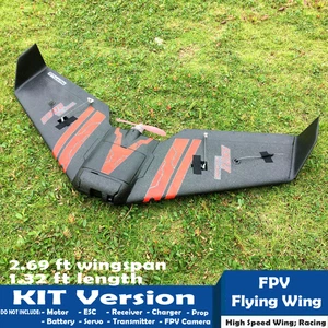 RC Airplane KIT FPV Flying Wing Racing Delta Wing 2.69ft Wingspan DIY Aircraft - Picture 1 of 17