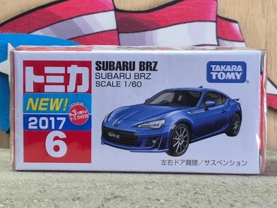 '17 TOMICA #6 SUBARU BRZ ESCALA 1/60 NUEVO EN CAJA [WYL] ¡¡STOCK EE. UU.!!! Foto 1 de 3