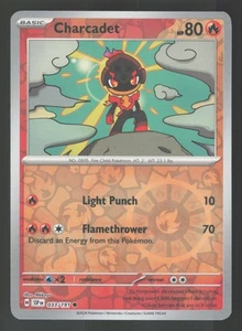 Charcadet 033/191 Reverse Holo Pokemon SV08: Surging Sparks - Picture 1 of 2