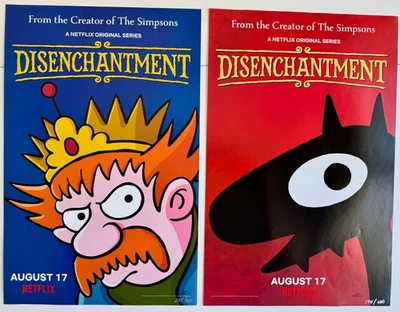 (2) Disenchantment Show by Matt Groening 2018 Promo Poster SDCC Limited to 400 - Image 1 of 4