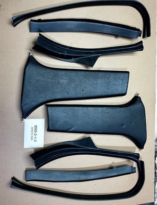 98-05 LEXUS GS400 GS430 GS300 JUEGO DE 2 MOLDURAS DE PILAR B INFERIOR IZQUIERDO DERECHO NEGRO OEM Foto 1 de 4