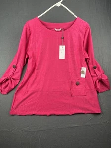 Pretty in Bright Pink Kaktus Top XL Very Nice NWT - Picture 1 of 7