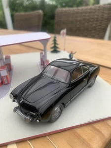 Wiking 1:40 VW Karmann Ghia Coupé schwarz Werbemodell kein Drahtachser 2. Wahl - Bild 1 von 22