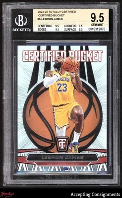 Cubo #5 LeBron James LAKERS BGS 9,5 gema totalmente certificado 2024-25 como nuevo Foto 1 de 2
