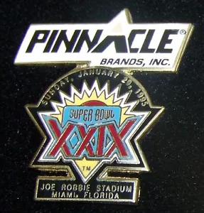 SB Super Bowl 29 XXIX pin Pinnacle Sponsor - Picture 1 of 1