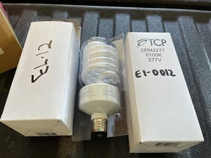 TCP Spiral Fluorescent Bulb (TWO BULBS) 28942277 5100K 277Volt - Picture 1 of 3