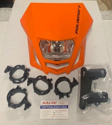 Maske Polisport Lmx Orange Motorrad Enduro - Halogenlampe - Bild 1 von 4