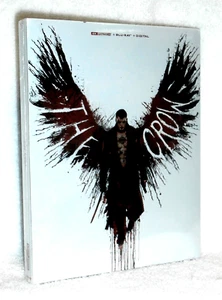 The Crow (2024) (4K/Blu-ray, 2024, STEELBOOK, 2-Disc) NEW Bill Skarsgard action - Picture 1 of 6