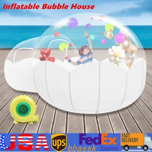 Globos inflables para casa de burbujas tienda transparente camping tienda de observación de estrellas a prueba de frío - Imagen 1 de 15