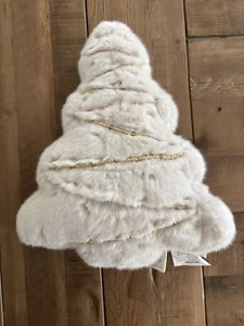 Pottery Barn Christmas Tree Embellished Shaped Pillow, Winter, Holiday, 14”x16” - Picture 1 of 4