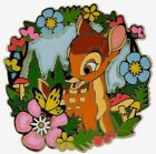 Disney Exclusive BAMBI Spring Floral Portrait Enamel Collectors Pin New
