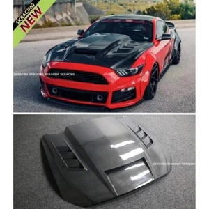 For Ford Mustang 15-23 Real Carbon Fiber Bodykits Engine Hood panel Bonnet Cover - Bild 1 von 11