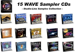15 płyt CD Format WAVE Instrument Próbki Biblioteka CD do użytku profesjonalnego - Zdjęcie 1 z 9