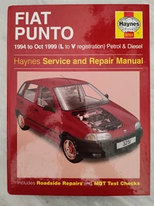 Fiat Punto Mk1 (Petrol & Diesel) 1994-1999 Haynes Owners Workshop Manual - Picture 1 of 2
