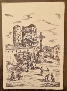 MONTPELLIER " la tour de la Babote au XVIII eme " Gravure 18,5 x 28 cm. - Imagen 1 de 1