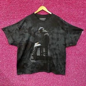 XXXTentacion Ritratto Seduto "The Revenge Tour" Maglietta Nera Tie Dye XXL - Foto 1 di 4