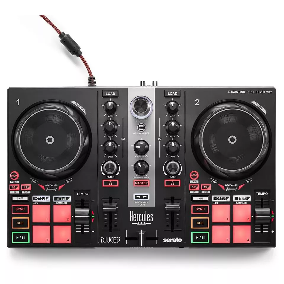 Hercules DJControl Inpulse 200 MK2 - Compact DJ Controller - Image 1 of 4