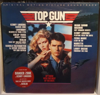 TOP GUN - SOUNDTRACK * BERLIN * KENNY LOGGINS Val Kilmer 1986 1st UK - Image 1 of 4