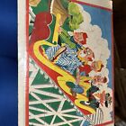 Vintage Howdy Doody puzzle montagnes russes complet et livre de cirque 1950