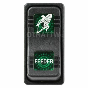 OTRATTW Carling Tech Contura X Rocker Switch, Polaris, FEEDER, GREEN LENS - Picture 1 of 4