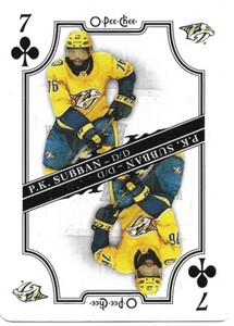 P.K. Subban #7-CLUBS - 2019-20 O-Pee-Chee - Playing Cards