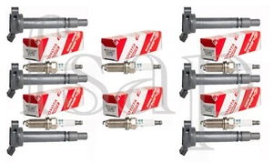 6 Ignition Coil + 6 Genuine Denso Toyota Spark Plug LS460 LS600h RC300 RC350 - Picture 1 of 4