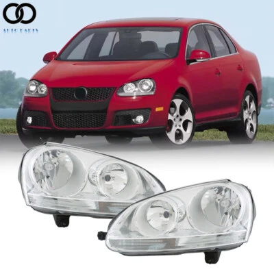 Faros halógenos izquierdo y derecho para Volkswagen Rabbit 2006-2009 y Jetta 2005-2009-10 Foto 1 de 4