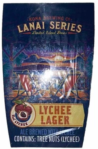 2 Frigo / Tool Box Kona Brewing Lychee Lager Calamite Hawaii 3,25" X 2,125" - Foto 1 di 1