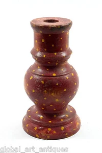 Old Vintage wooden made candle stand candle holder nice collectible. G62-207 - Picture 1 of 6