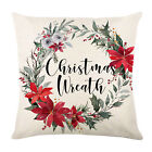Throw Pillow Case Durable Protective Christmas Pattern Throw Pillow Case Holiday