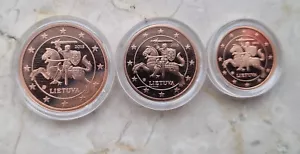 LIETUVA 5-2-1 Euro Cent 2015/ PP / Proof, im einer versiegelten Münzkapsel - Bild 1 von 2