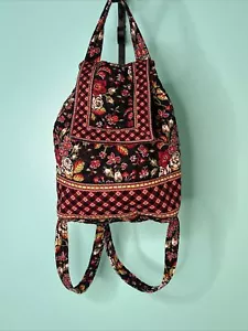 Vera Bradley MING Small Drawstring Backsack backpack MIMI 11 x 12x 4 EUC Retired - Picture 1 of 7