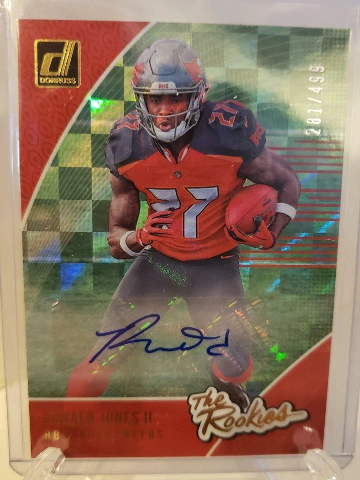 2018 Panini Donruss The Rookies Ronald Jones II Autograph 261/499 - Image 1 of 1