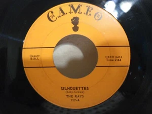 The Rays 45 Silhouettes / Daddy Cool Clean 1957 Doo Wop Original! - Imagen 1 de 3