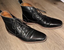 Helm Boots Hand Made in USA All Leather Upper & Sole High Quality Mens Size 9.5