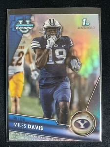 Miles Davis 2023 Bowman Chrome University Refractor RC Card #72