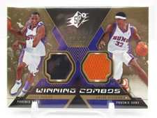 MARION/ STOUDEMIRE 2005-06 UD SPX WINNING COMBOS DUAL PATCH SPECTRUM GOLD #05/25